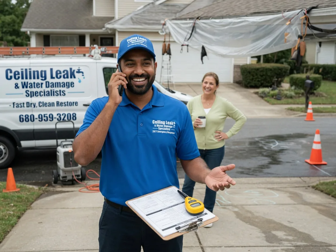 Ceiling Leak Cleanup Powell, TX FAQs